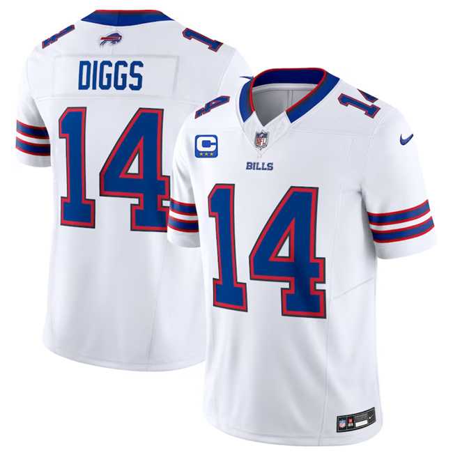 Men & Women & Youth Buffalo Bills #14 Stefon Diggs White 2023 F.U.S.E. With 4-Star C Patch Vapor Untouchable Limited Football Stitched Jersey,We sell and wholesale Men & Women & Youth Buffalo Bills #14 Stefon Diggs White 2023 F.U.S.E. With 4-Star C Patch Vapor Untouchable Limited Football Stitched Jersey on line form chian!